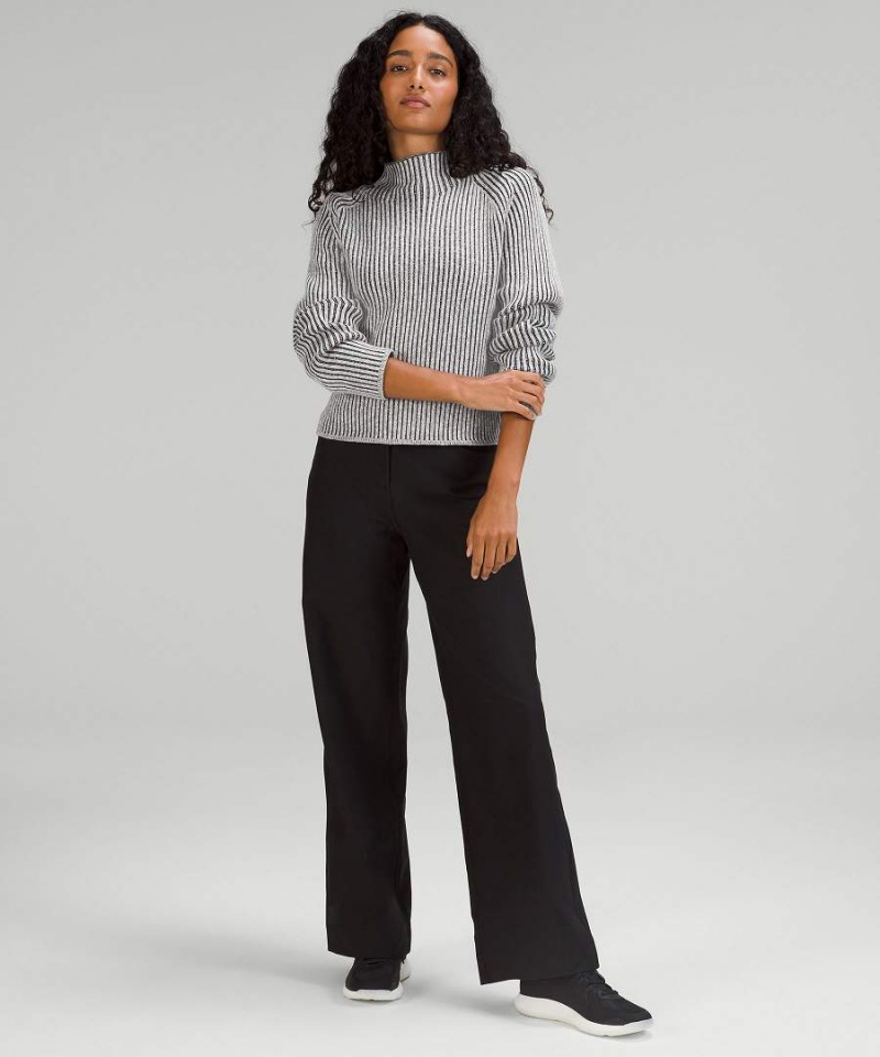 Truien Lululemon Algodon-Cashmere Blend Mock Neck Mujer Verde Azul Marino Negras Gris Negras Chile | 486STUAPI