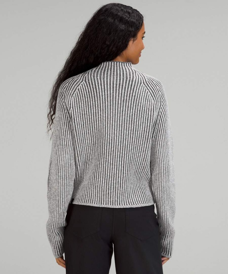 Truien Lululemon Algodon-Cashmere Blend Mock Neck Mujer Verde Azul Marino Negras Gris Negras Chile | 486STUAPI