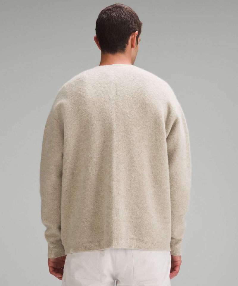 Truien Lululemon Alpaca Lana-Blend Cardigan Hombre Blancas Chile | 127QUDNFZ