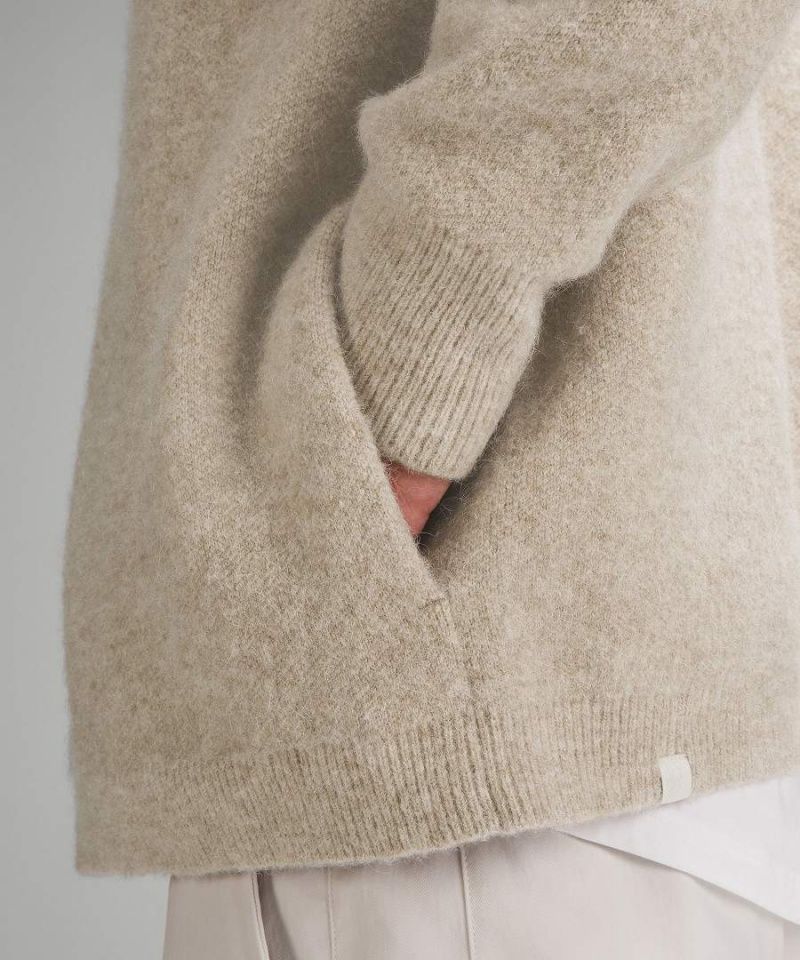 Truien Lululemon Alpaca Lana-Blend Cardigan Hombre Blancas Chile | 127QUDNFZ