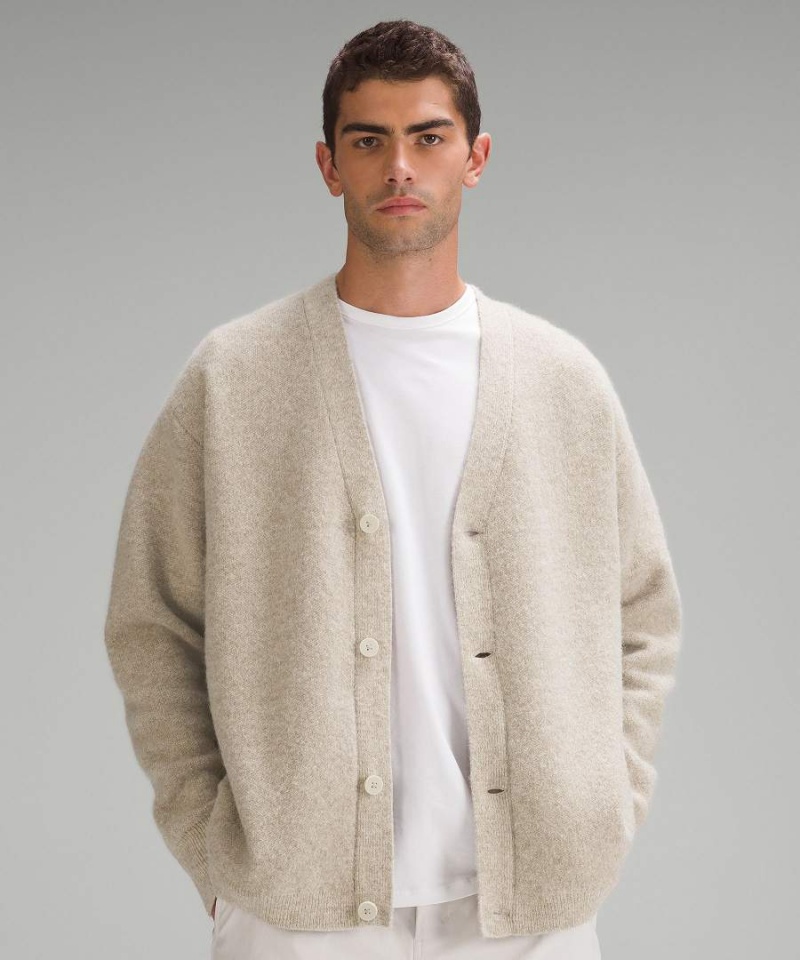 Truien Lululemon Alpaca Lana-Blend Cardigan Hombre Blancas Chile | 127QUDNFZ
