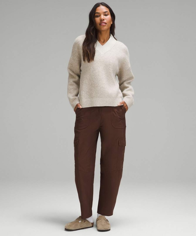 Truien Lululemon Alpaca Lana-Blend V-Neck Mujer Blancas Chile | 651FXDGBK