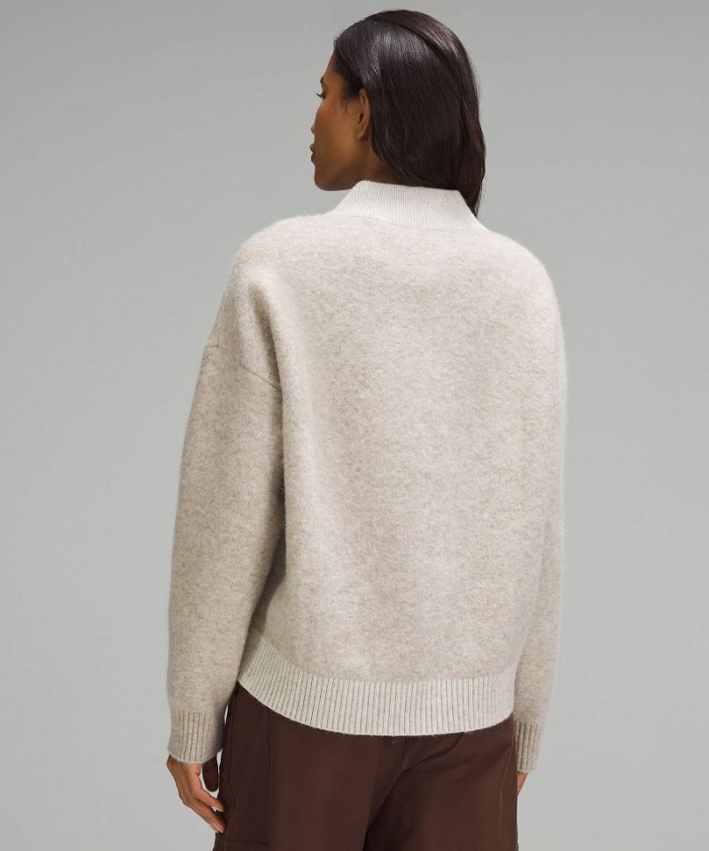 Truien Lululemon Alpaca Lana-Blend V-Neck Mujer Blancas Chile | 651FXDGBK