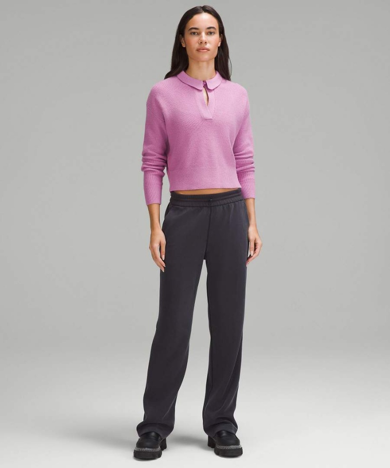 Truien Lululemon Collared Merino Lana-Blend Mujer Moradas Chile | 910HDPRUY