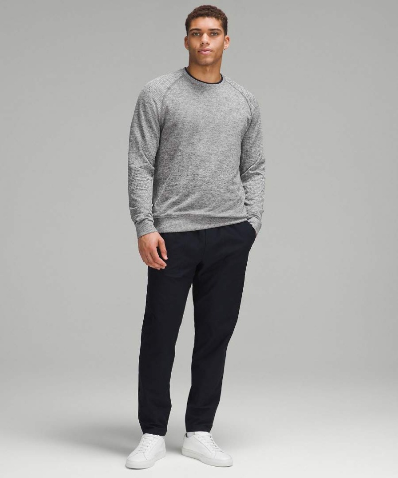 Truien Lululemon Engineered Warmth Long-Sleeve Crew Hombre Blancas Gris Negras Chile | 472TSDIJY