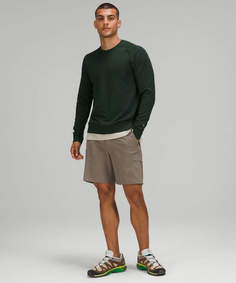Truien Lululemon Engineered Warmth Long-Sleeve Crew Hombre Verde Verde Chile | 348WHJQUT