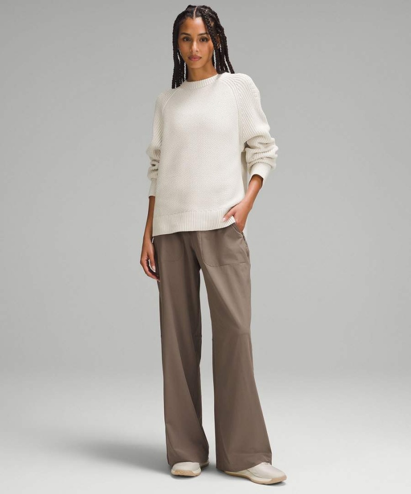 Truien Lululemon Honeycomb Crewneck Mujer Beige Chile | 452FKRDYX
