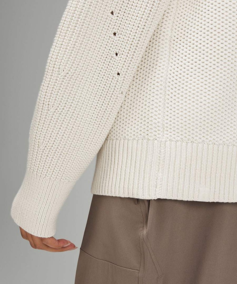 Truien Lululemon Honeycomb Crewneck Mujer Beige Chile | 452FKRDYX