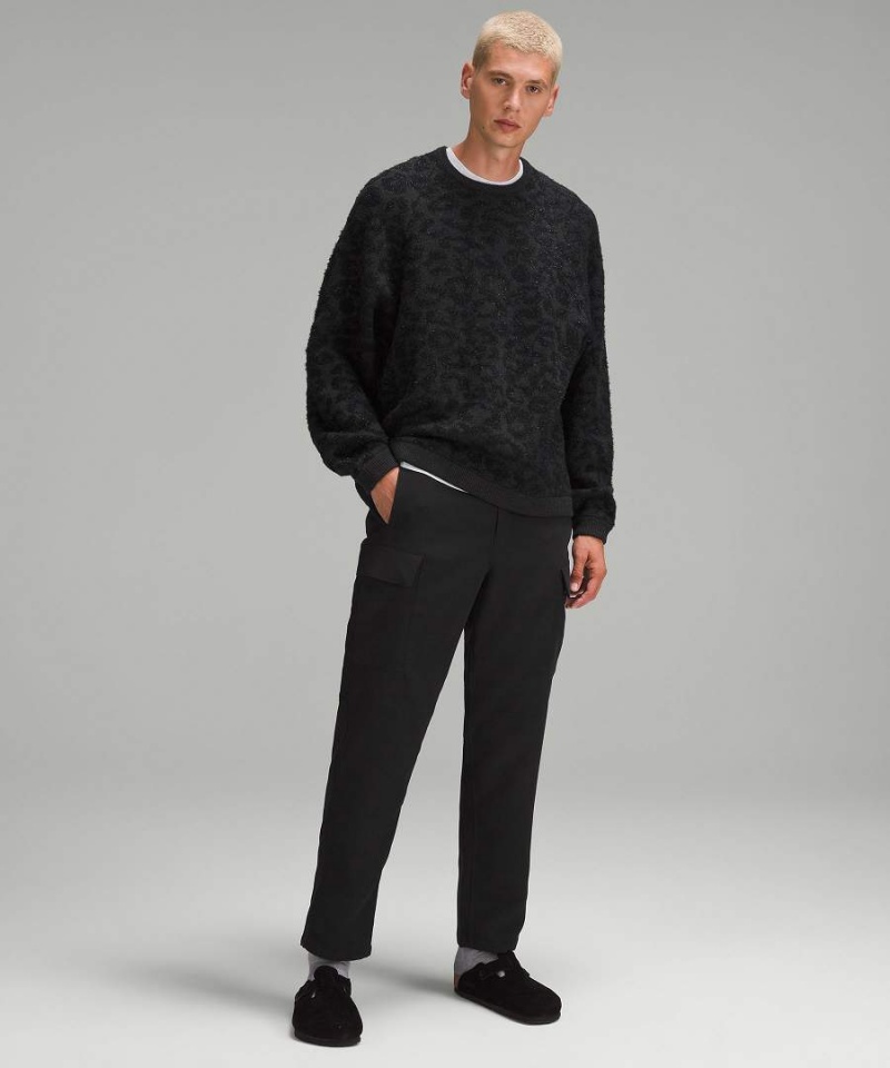 Truien Lululemon Lana-Blend Jacquard Hombre Leopardo Gris Oscuro Negras Chile | 681HKURCW