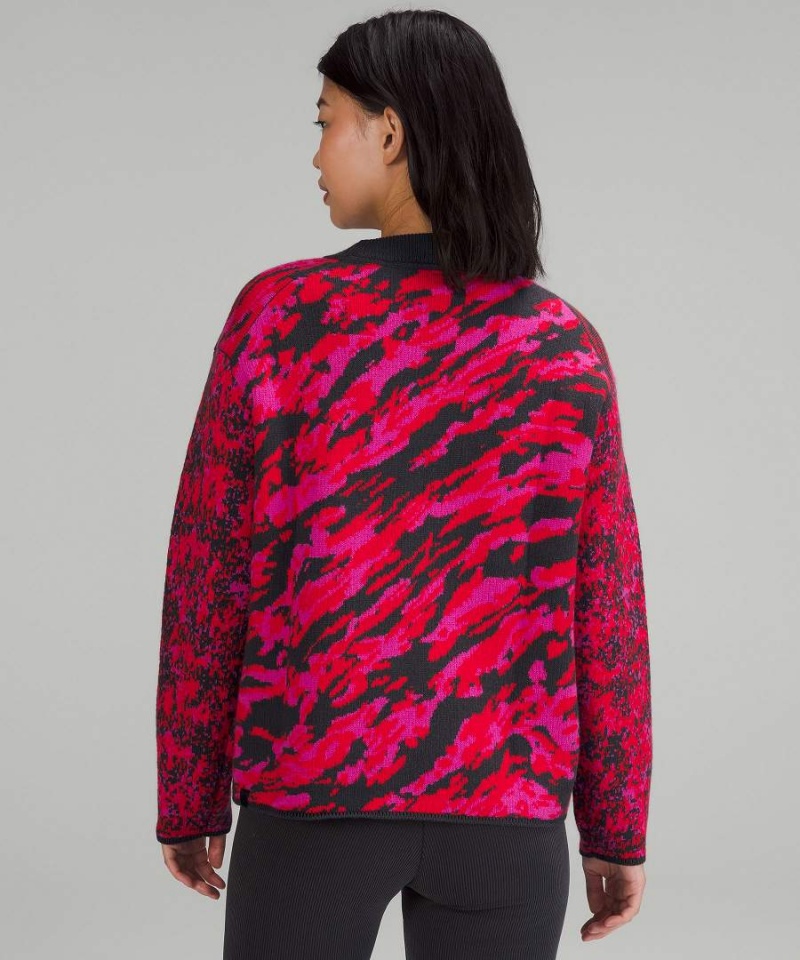 Truien Lululemon Lana-Blend Patterned Mujer Rojas Negras Gris Chile | 927BXJLRM