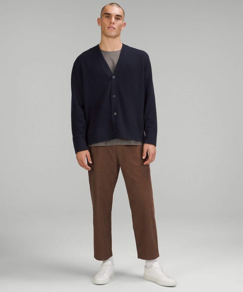 Truien Lululemon Merino Lana-Blend Cardigan Hombre Azul Marino Chile | 541CTVLDM
