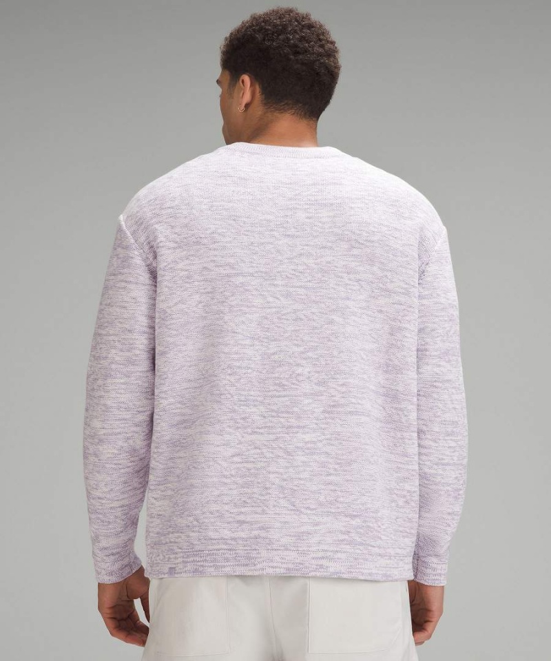 Truien Lululemon Relaxed-Fit Crewneck Knit Hombre Moradas Chile | 034VRSWOQ