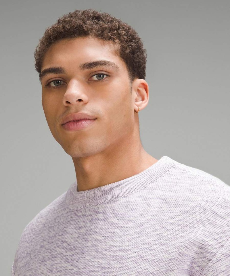 Truien Lululemon Relaxed-Fit Crewneck Knit Hombre Moradas Chile | 034VRSWOQ