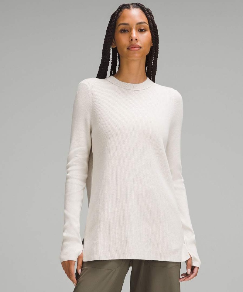 Truien Lululemon Take It All In Algodon-Blend Mujer Blancas Chile | 703XYMHCV