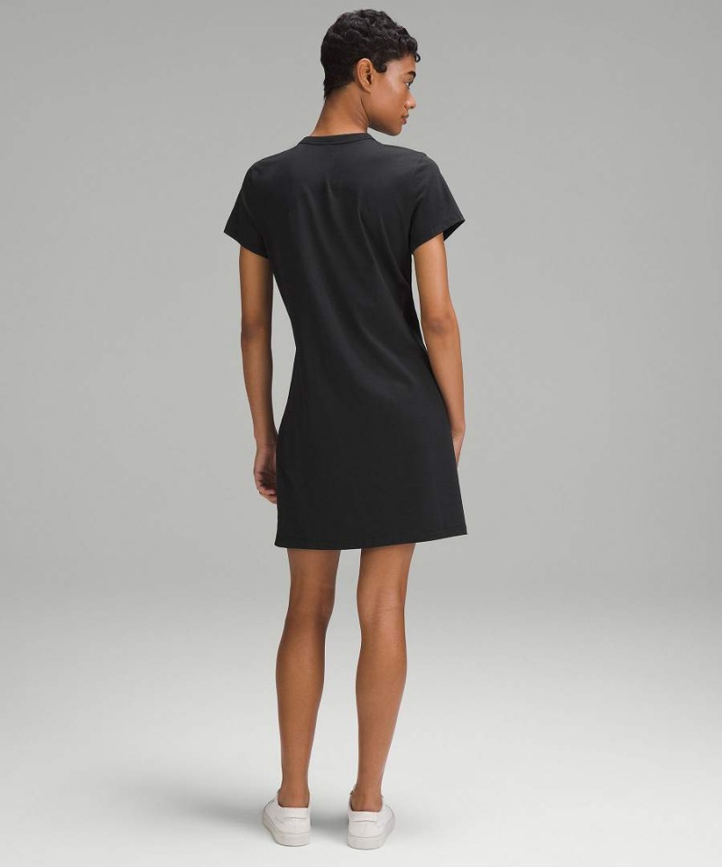 Vestido Lululemon Classic-Fit Algodon-Blend T-Shirt Mujer Negras Chile | 764EQCYAN