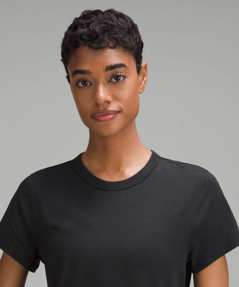 Vestido Lululemon Classic-Fit Algodon-Blend T-Shirt Mujer Negras Chile | 764EQCYAN