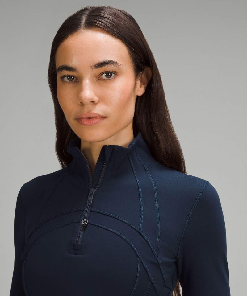 Vestido Lululemon Define Luon Long-Sleeve Mujer Azul Marino Chile | 984EAYLBM