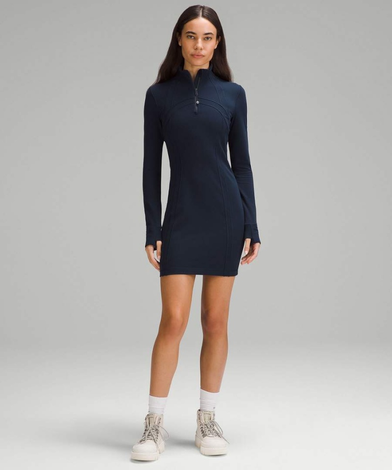 Vestido Lululemon Define Luon Long-Sleeve Mujer Azul Marino Chile | 984EAYLBM