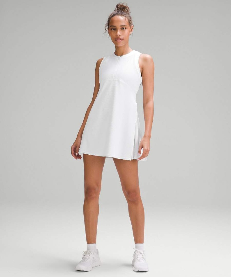 Vestido Lululemon Grid-Texture Sin Manga Tenis Mujer Blancas Chile | 527TKEHUA