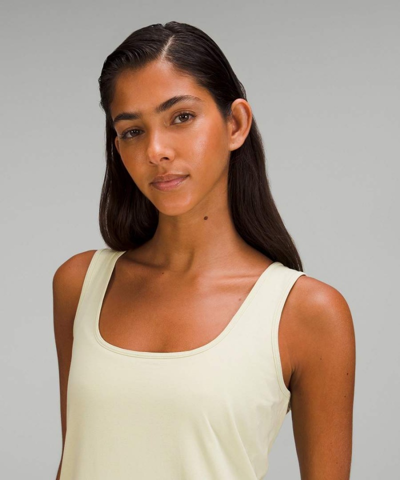 Vestido Lululemon Pima Algodon Open-Back Midi Mujer Verde Claro Chile | 215QUDFVC