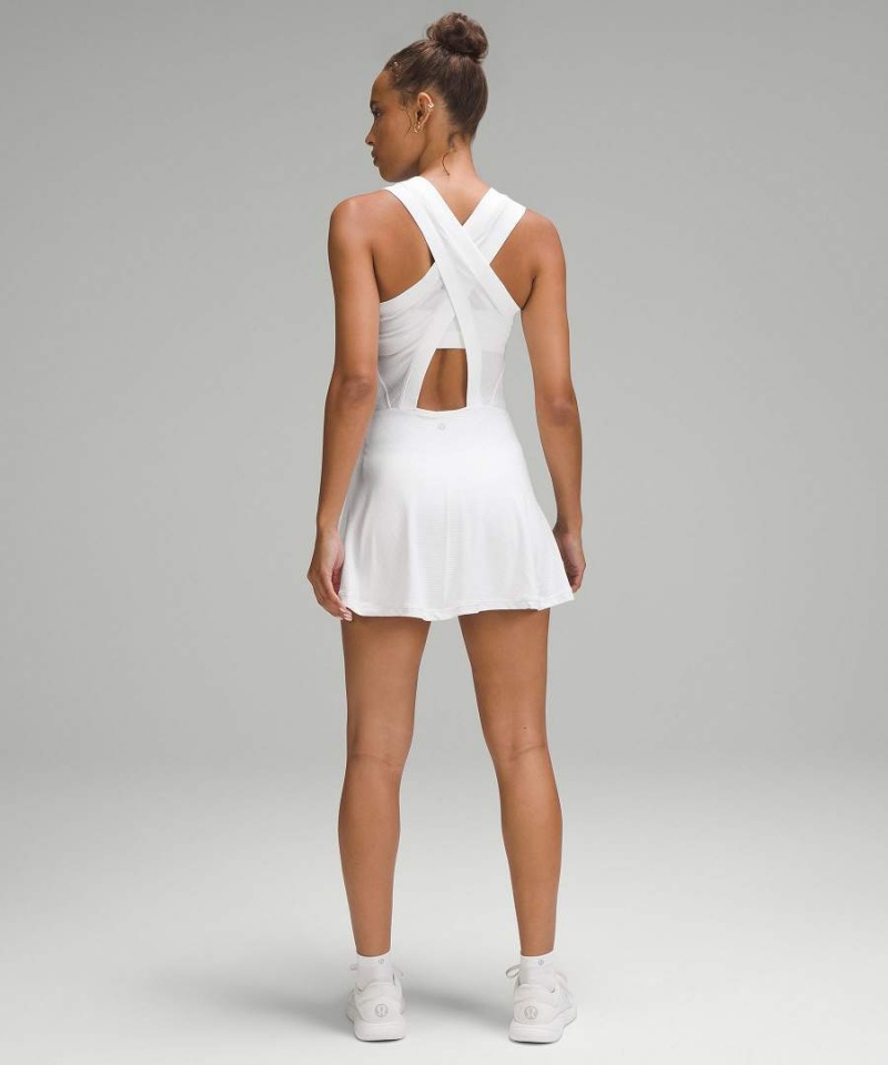 Vestido Lululemon Swiftly Tech Cross-Back Tenis Mujer Blancas Blancas Chile | 342URCTGA