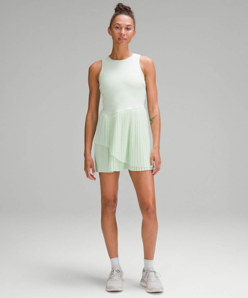 Vestido Lululemon Tiered Pleats Tenis Mujer Verde Chile | 521SOQIUL