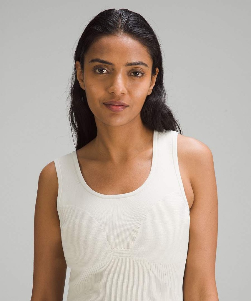 Vestido Lululemon Tight-Fit Knit Tank Mujer Beige Chile | 492GHZSAB