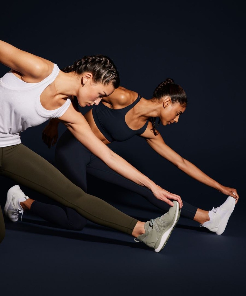 Zapatillas Lululemon Chargefeel 2 Mid Mujer Verde Oliva Claro Blancas Chile | 309VTIQKY