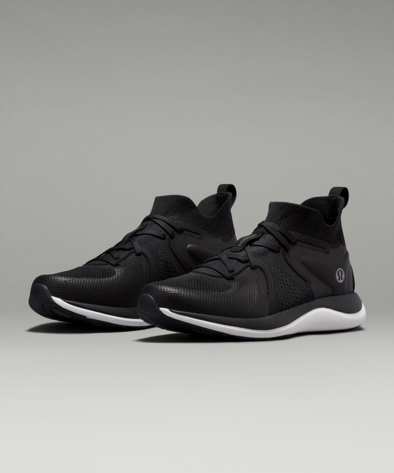 Zapatillas Lululemon Chargefeel 2 Mid Mujer Negras Blancas Chile | 087WLXNJP