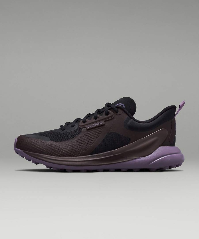 Zapatillas Running Lululemon Blissfeel Trail Mujer Negras Moradas Gris Chile | 126GIUBXM
