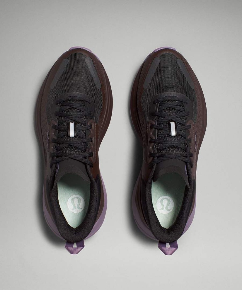 Zapatillas Running Lululemon Blissfeel Trail Mujer Negras Moradas Gris Chile | 126GIUBXM
