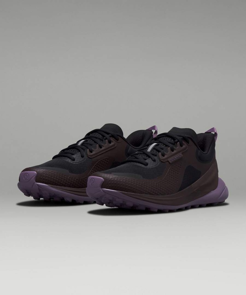 Zapatillas Running Lululemon Blissfeel Trail Mujer Negras Moradas Gris Chile | 126GIUBXM