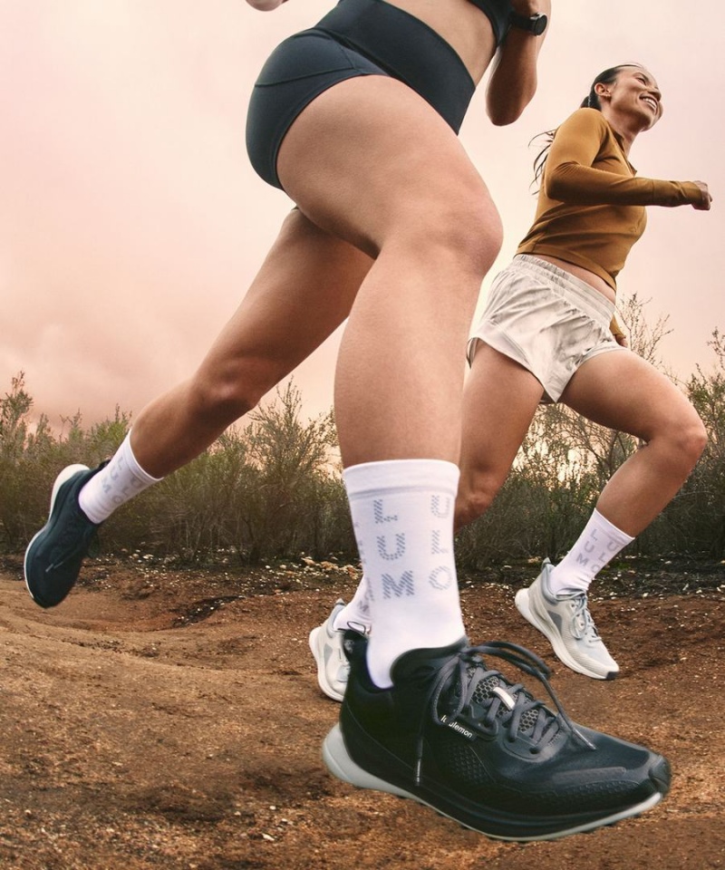 Zapatillas Running Lululemon Blissfeel Trail Mujer Gris Oscuro Negras Chile | 612BZDFAK